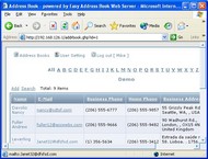 Easy Address Book Web Server screenshot